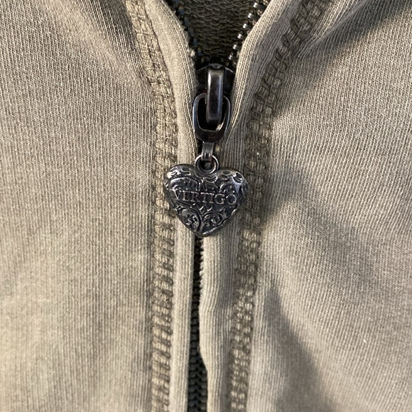 Y2K Vertigo Paris distressed embroidered tracksuit size L - Picture 6 of 13